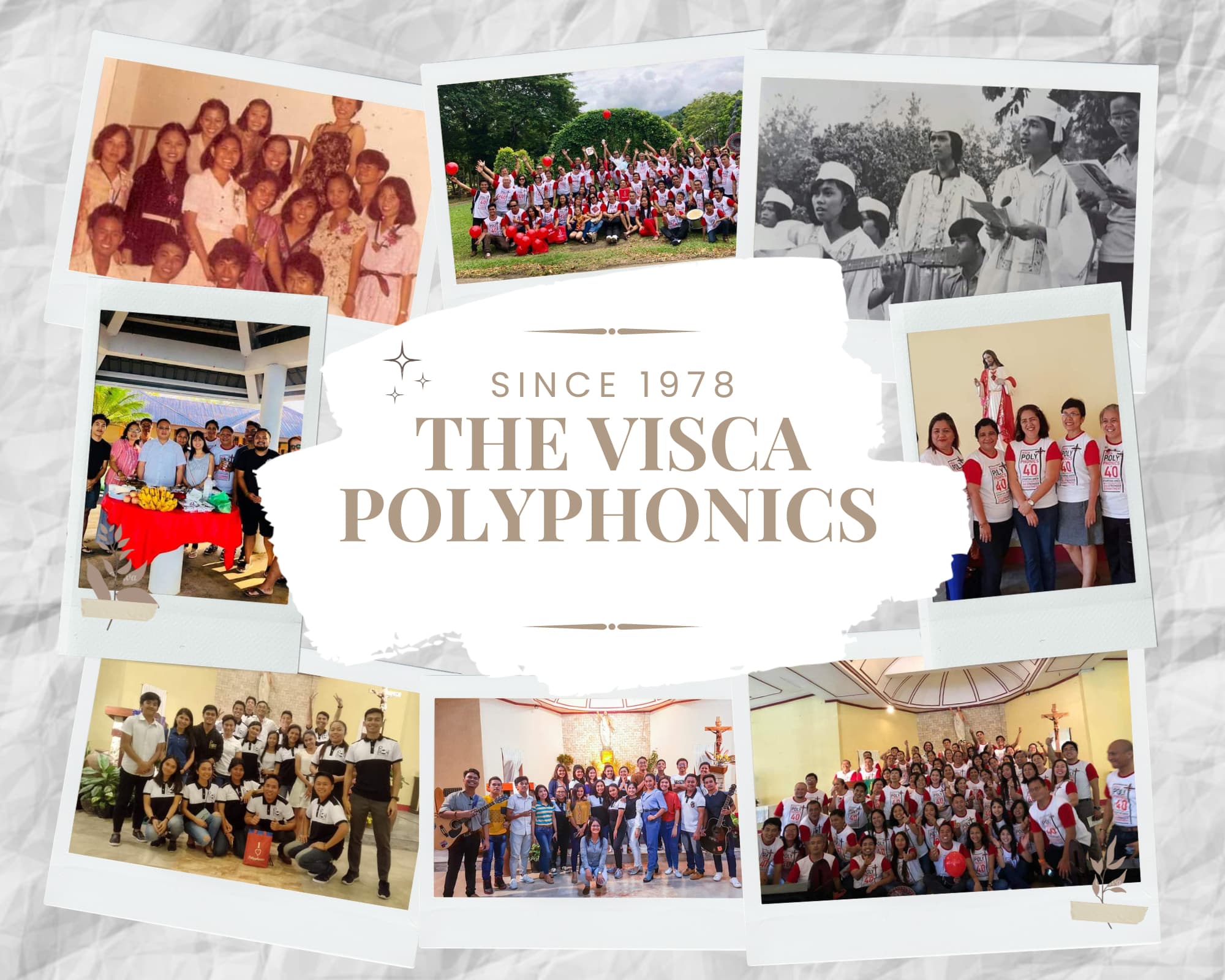 Choir group photo collage